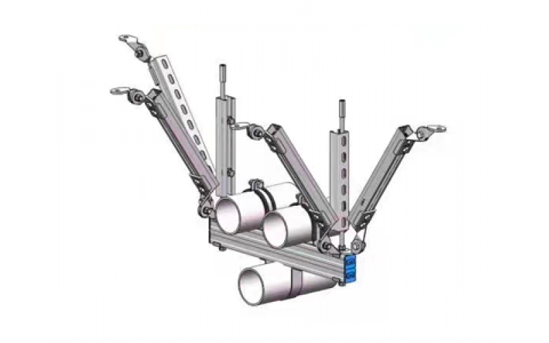 綜合多管雙側(cè)縱向抗震支吊架